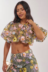 GARDEN PARTY FLORAL BLOUSE