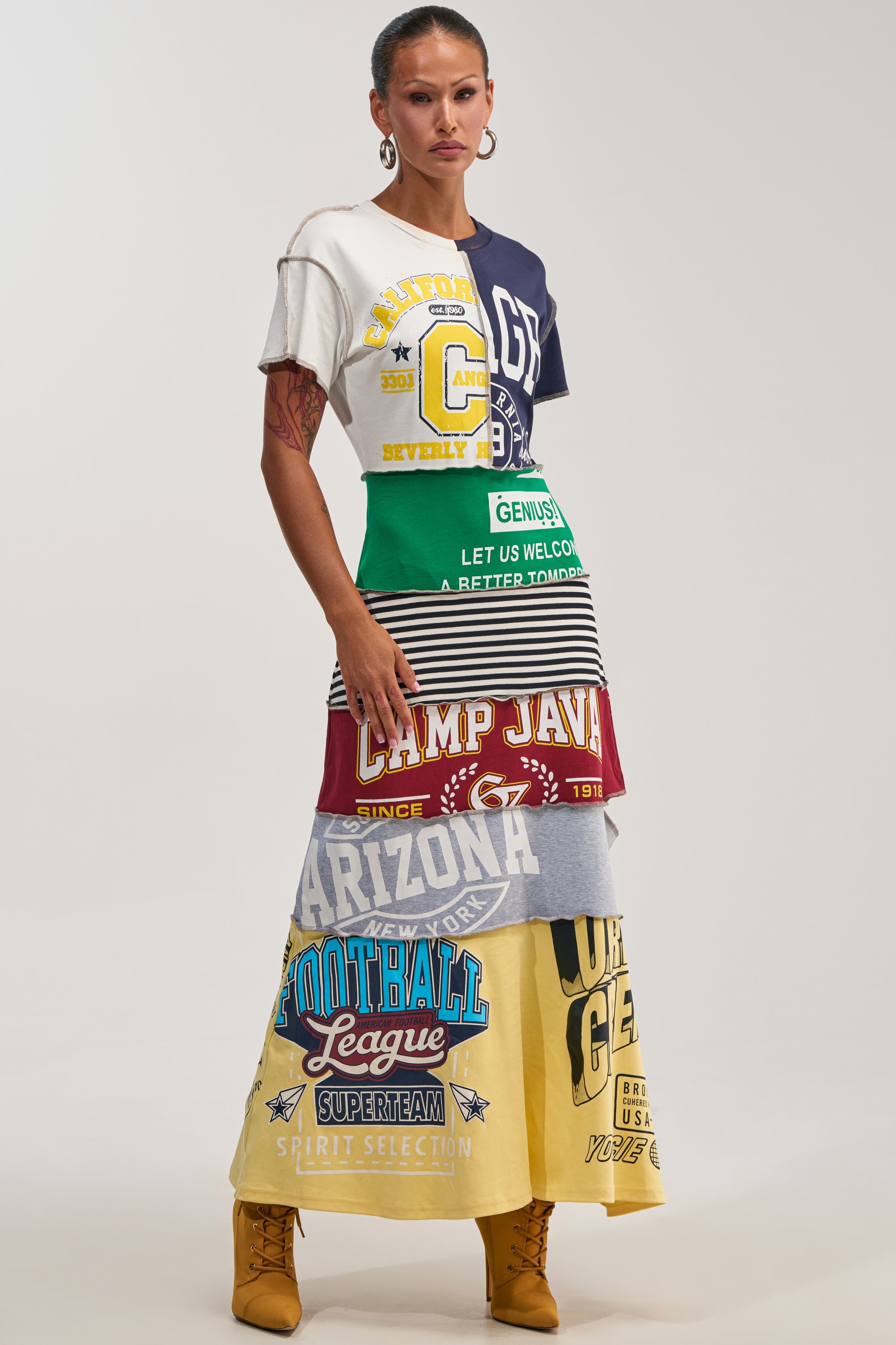 COOL GIRL ENERGY TSHIRT MAXI DRESS
