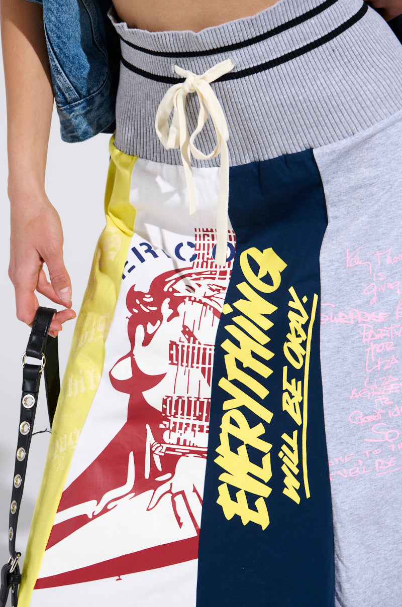 REBUILT MIDI SKIRT