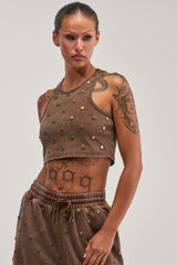 POPPING OFF TANK IN BROWN