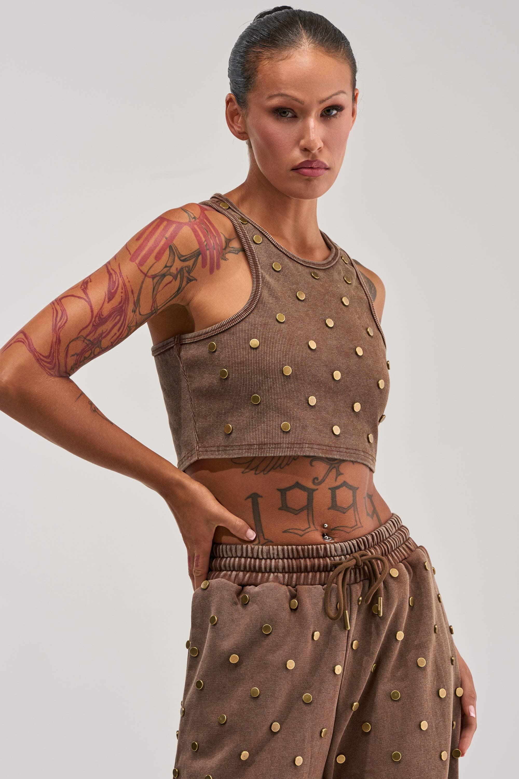 POPPING OFF TANK IN BROWN