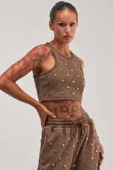 POPPING OFF TANK IN BROWN