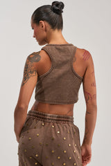 POPPING OFF TANK IN BROWN