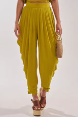 READY TO DANCE SLINKY PANT IN CHARTREUSE