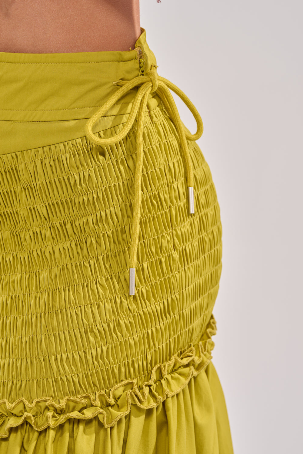 IT ONLY GETS BETTER RUCHED MAXI SKIRT