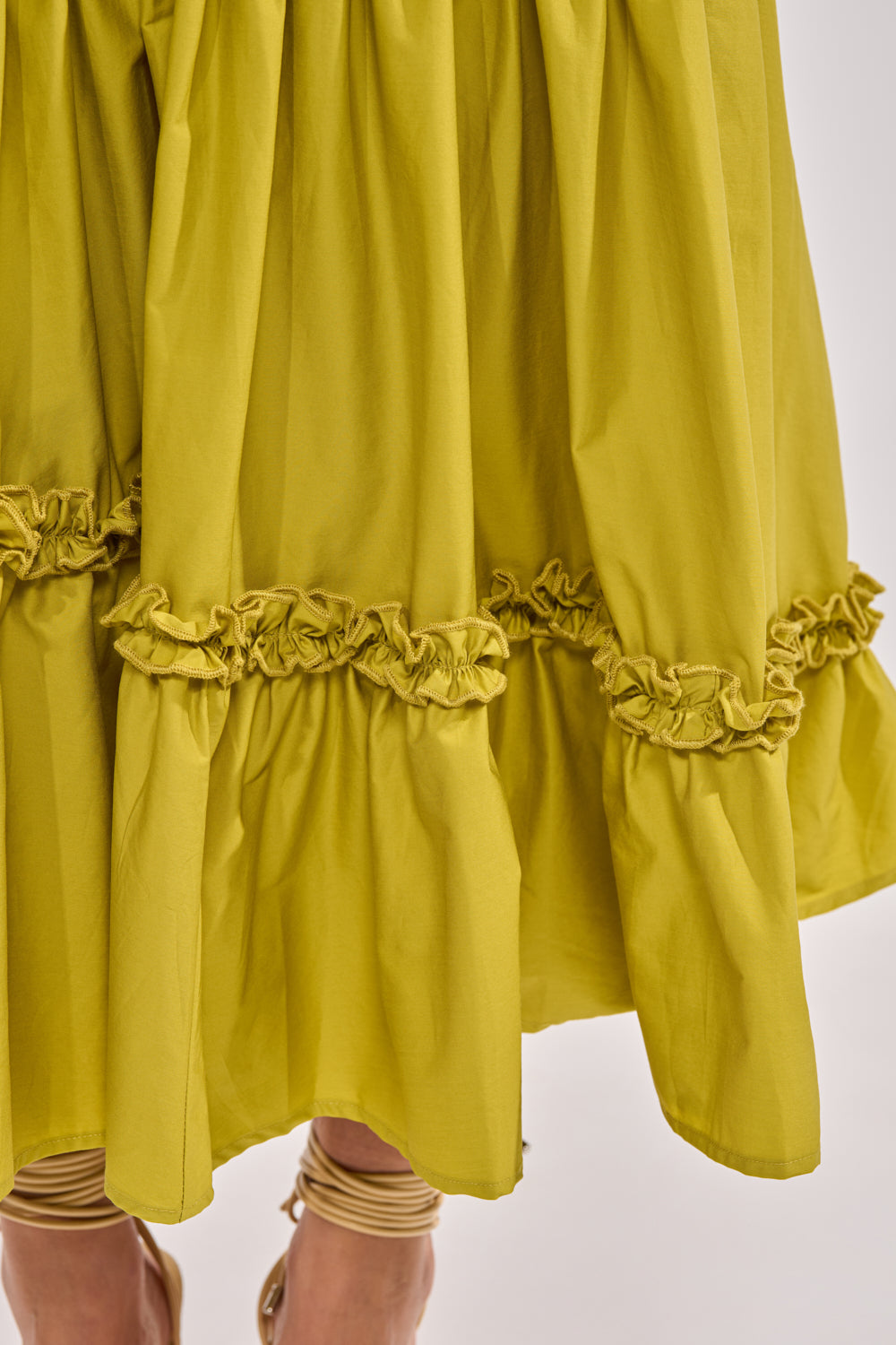 IT ONLY GETS BETTER RUCHED MAXI SKIRT