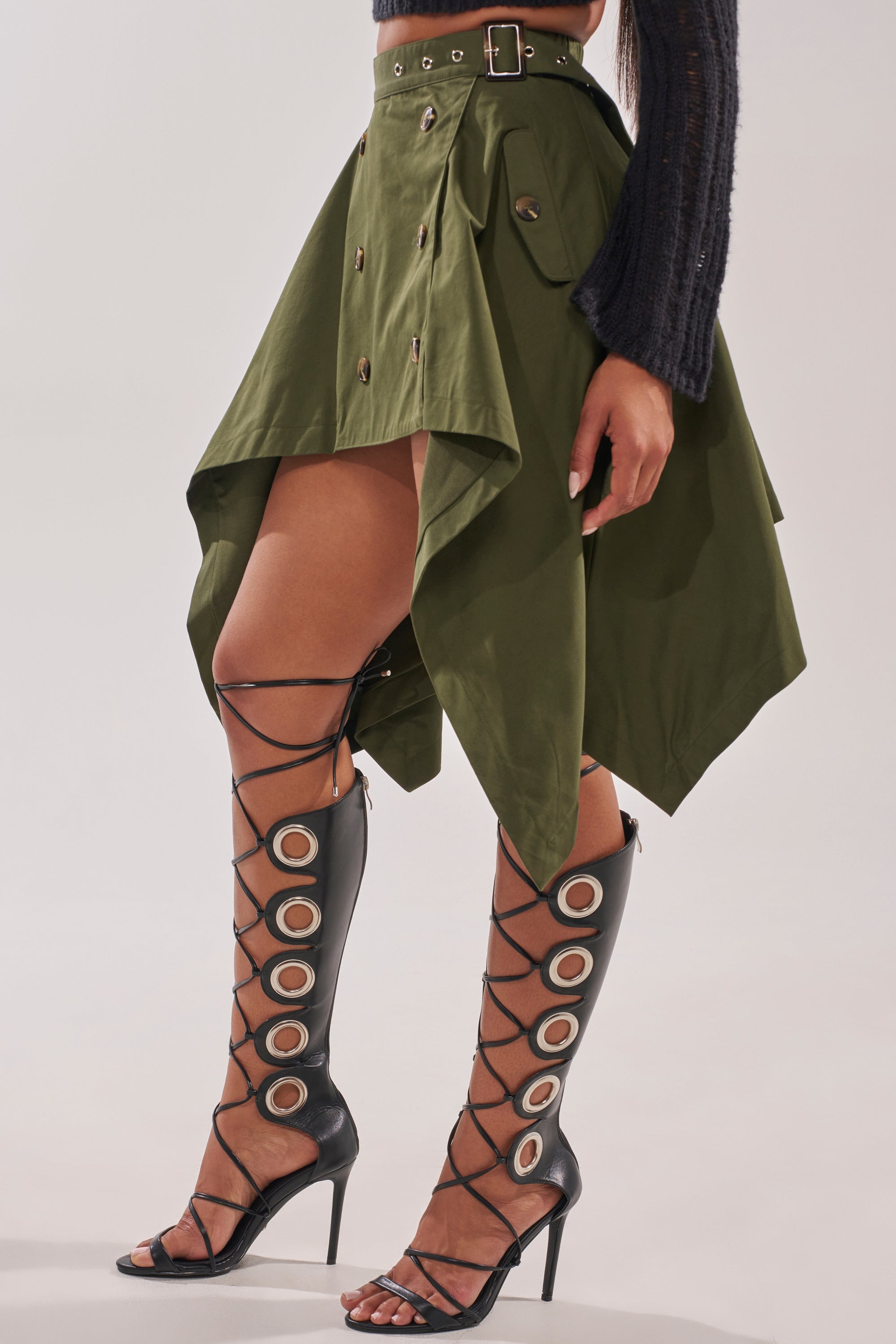 MAEVE MINI SKIRT IN OLIVE