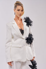 IN FULL BLOOM APPLIQUE BLAZER