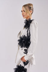 IN FULL BLOOM APPLIQUE BLAZER