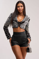 DIRTY MARTINI EMBELLISHED BLAZER