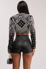 DIRTY MARTINI EMBELLISHED BLAZER