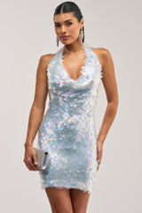 PARTY HARDER IRIDESCENT SEQUIN MINI DRESS