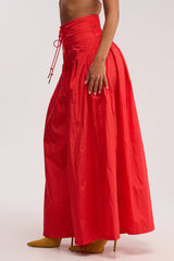 DANCE THE NIGHT AWAY PALAZZO PANT IN RED