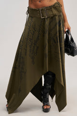 NONE OF YOUR CONCERN MIDI SKIRT