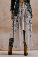 READ ME MIDI SKIRT
