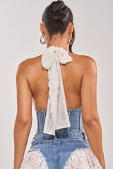 BABY GIRL DENIM LACE CORSET