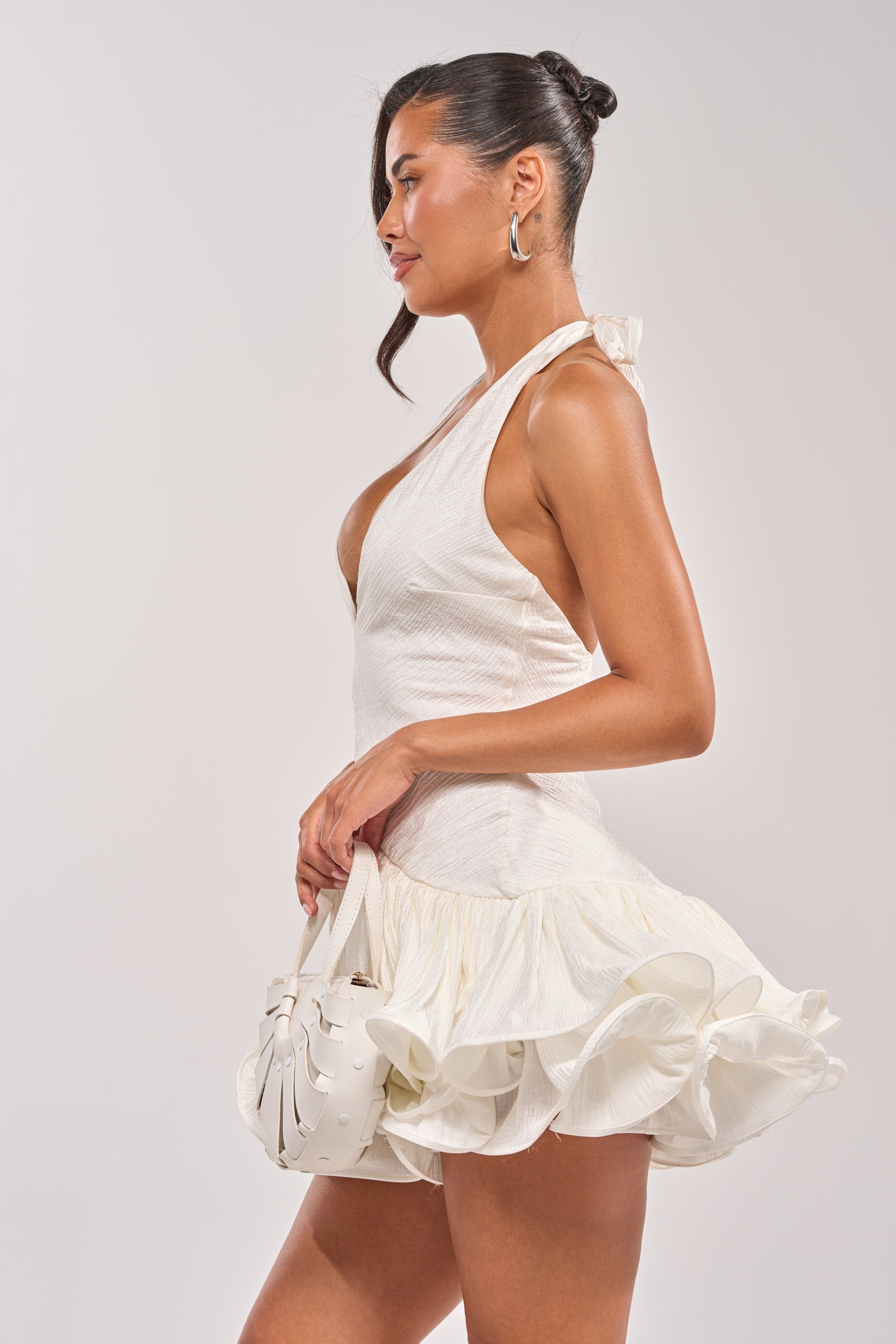 WILD HEART HALTER MINI DRESS