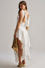 STAR OF THE NIGHT SATIN MIDI SKIRT
