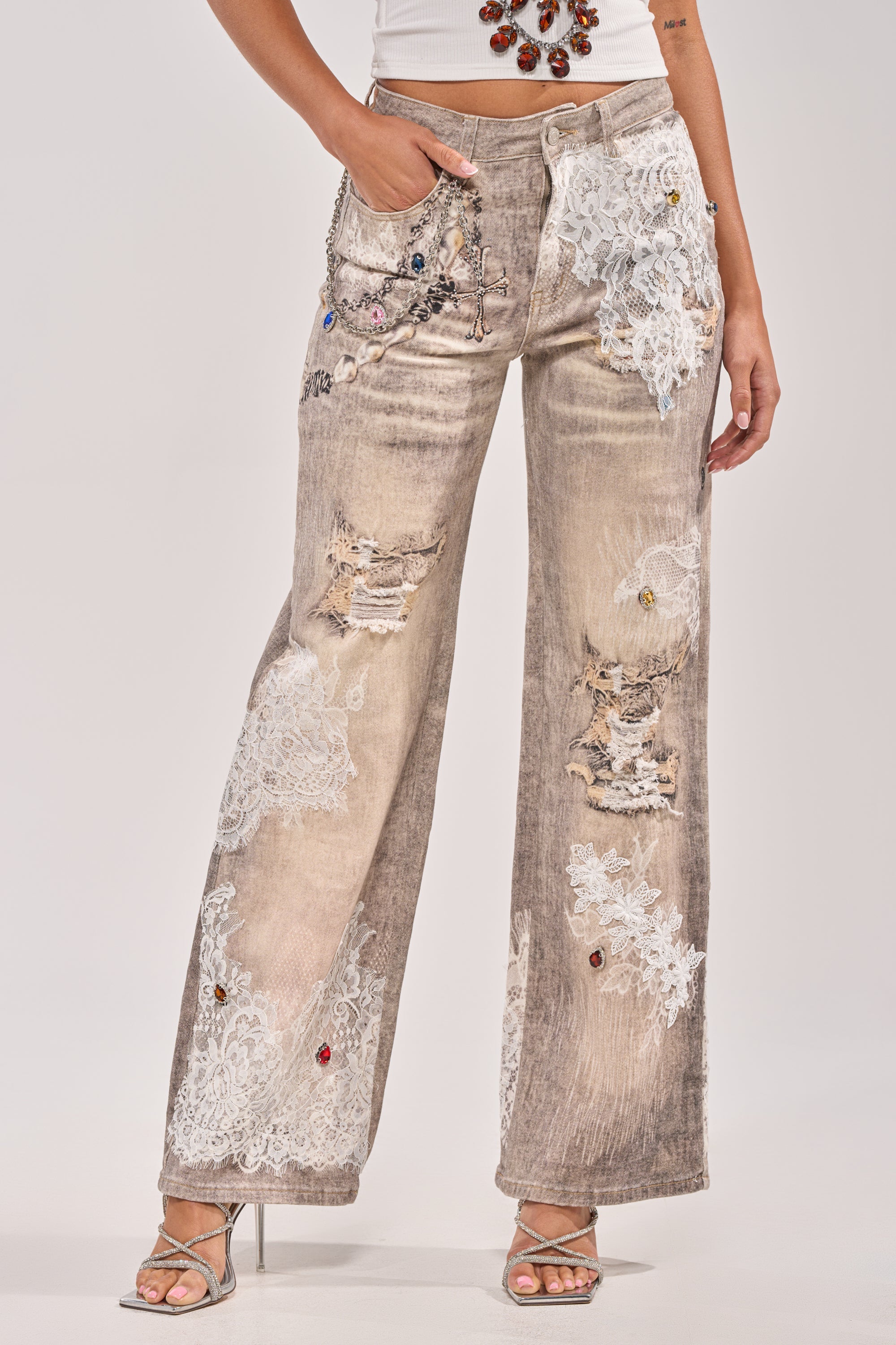 DONT MESS WITH ME RELAXED DENIM