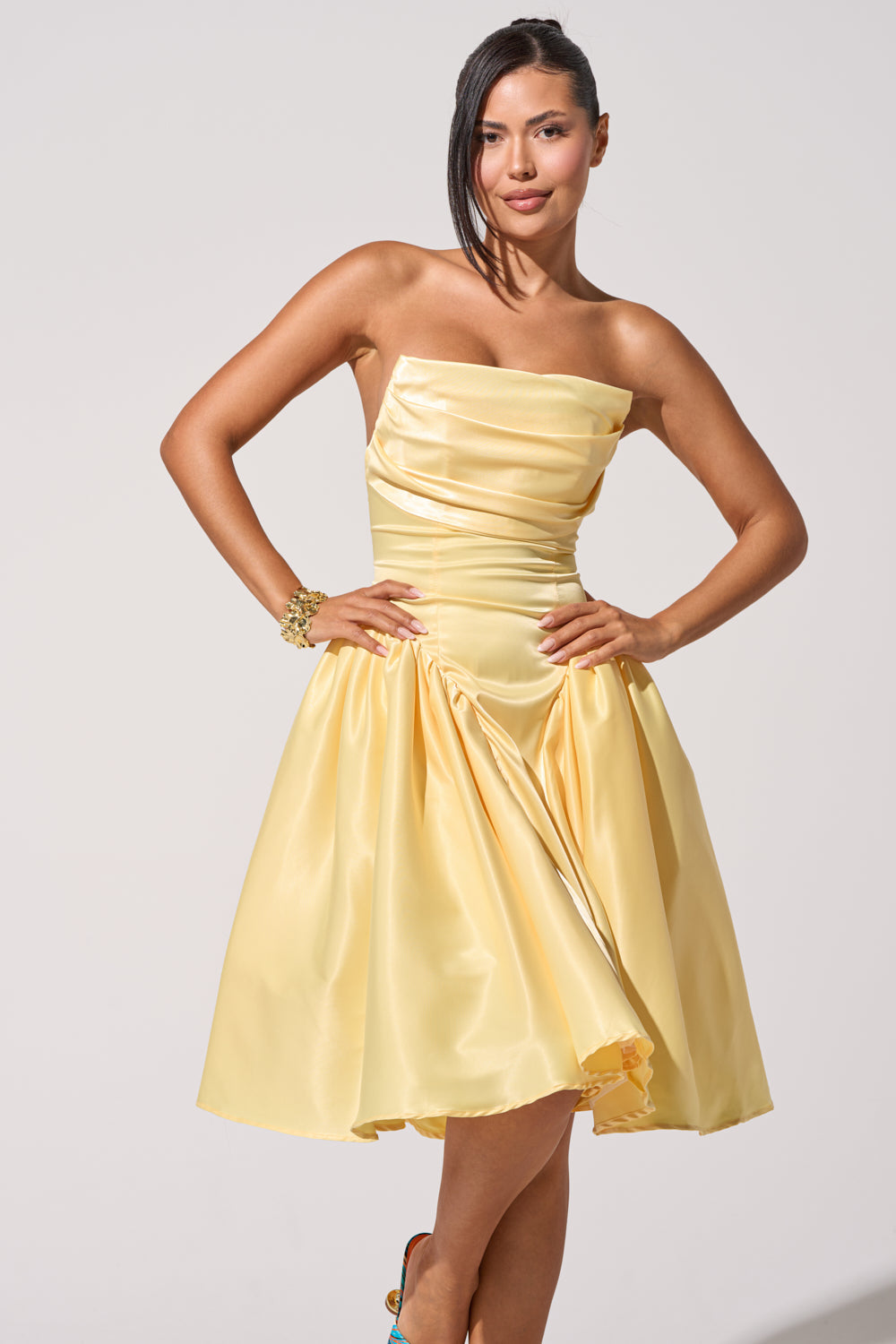 SHE CUTE CORSET MIDI DRESS