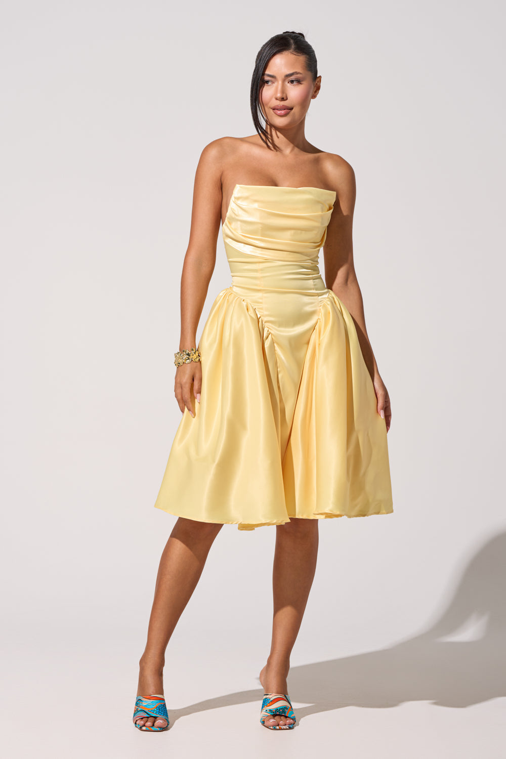SHE CUTE CORSET MIDI DRESS