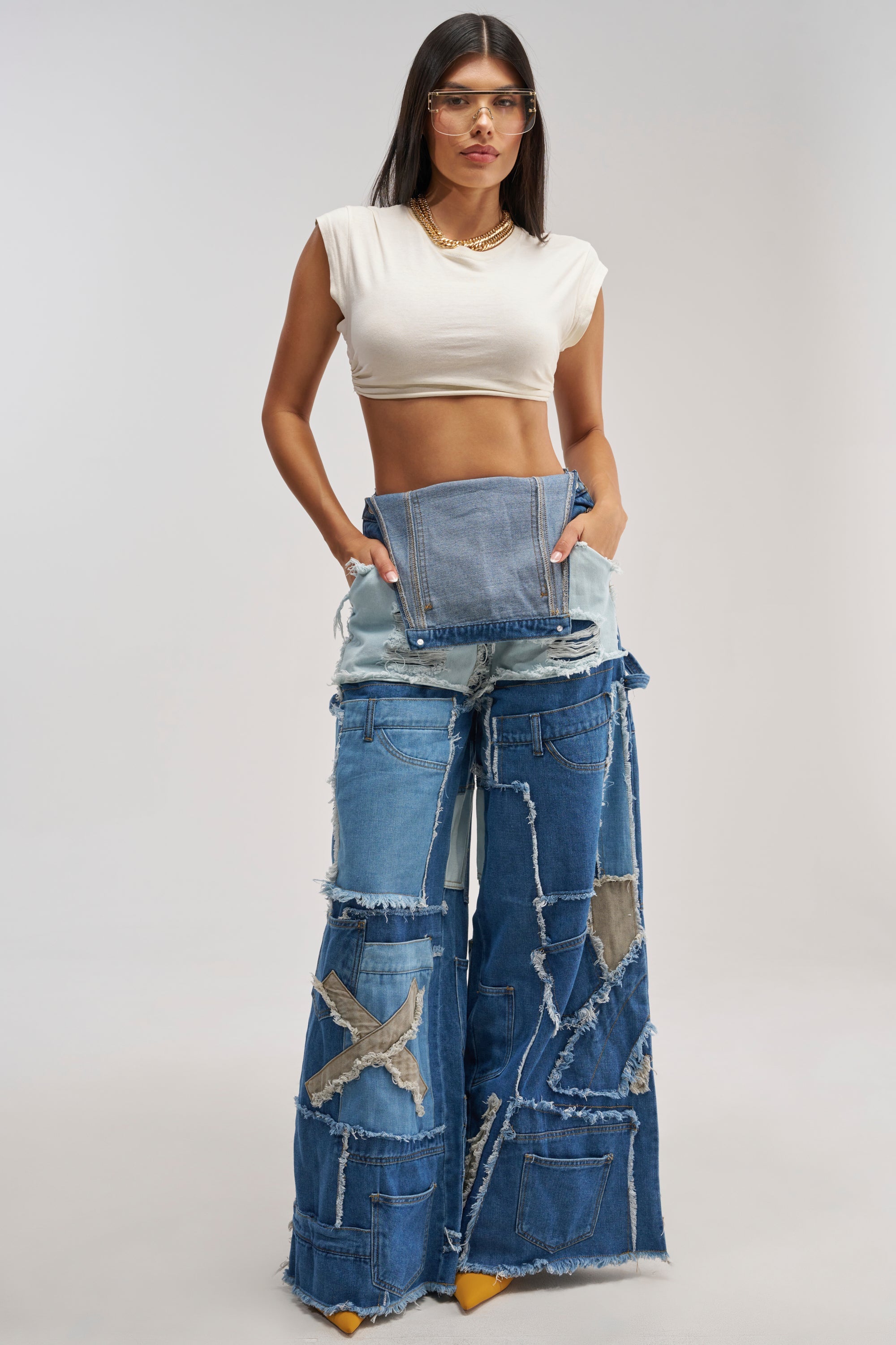 CITY CHIC DENIM OVERALLS