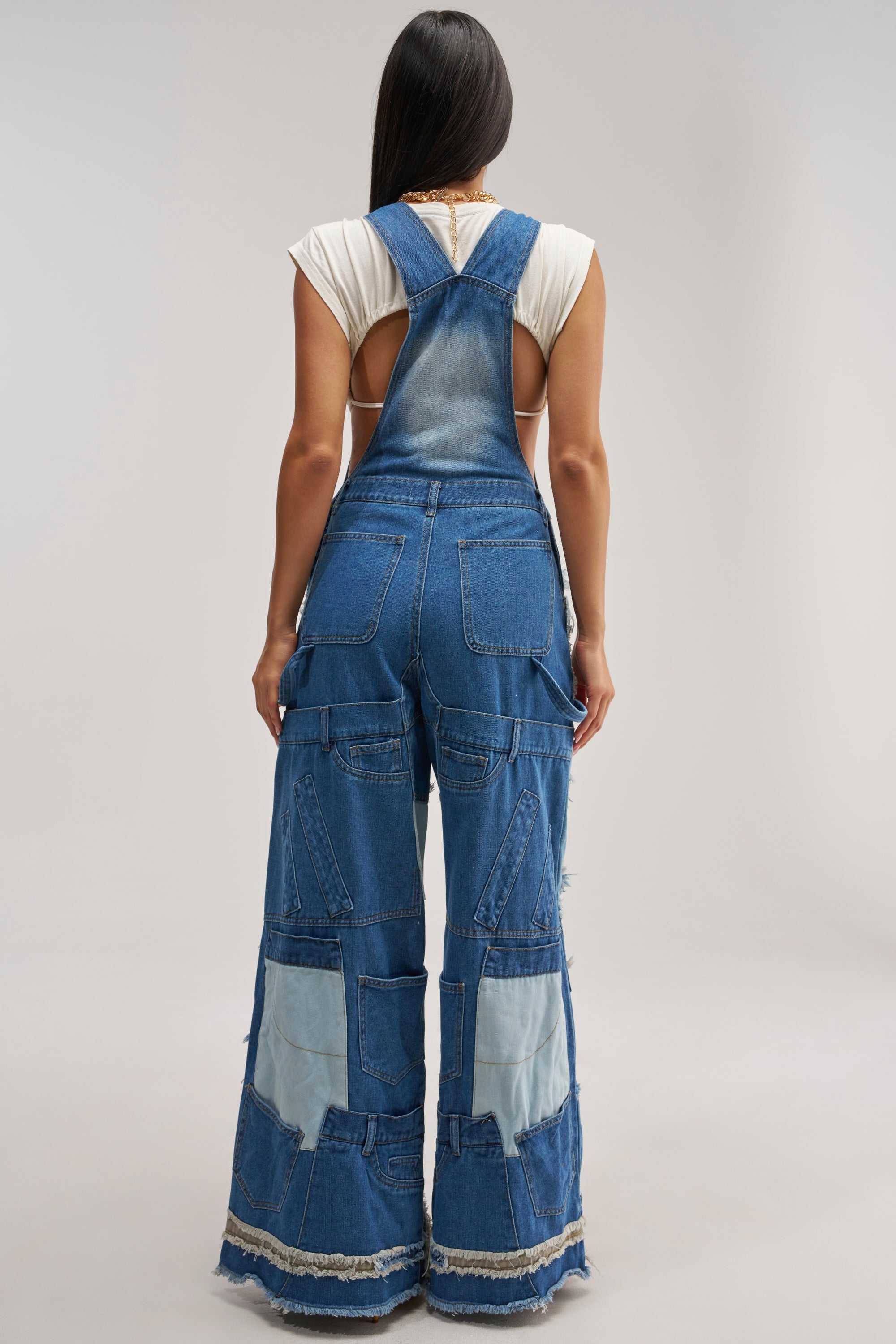 CITY CHIC DENIM OVERALLS