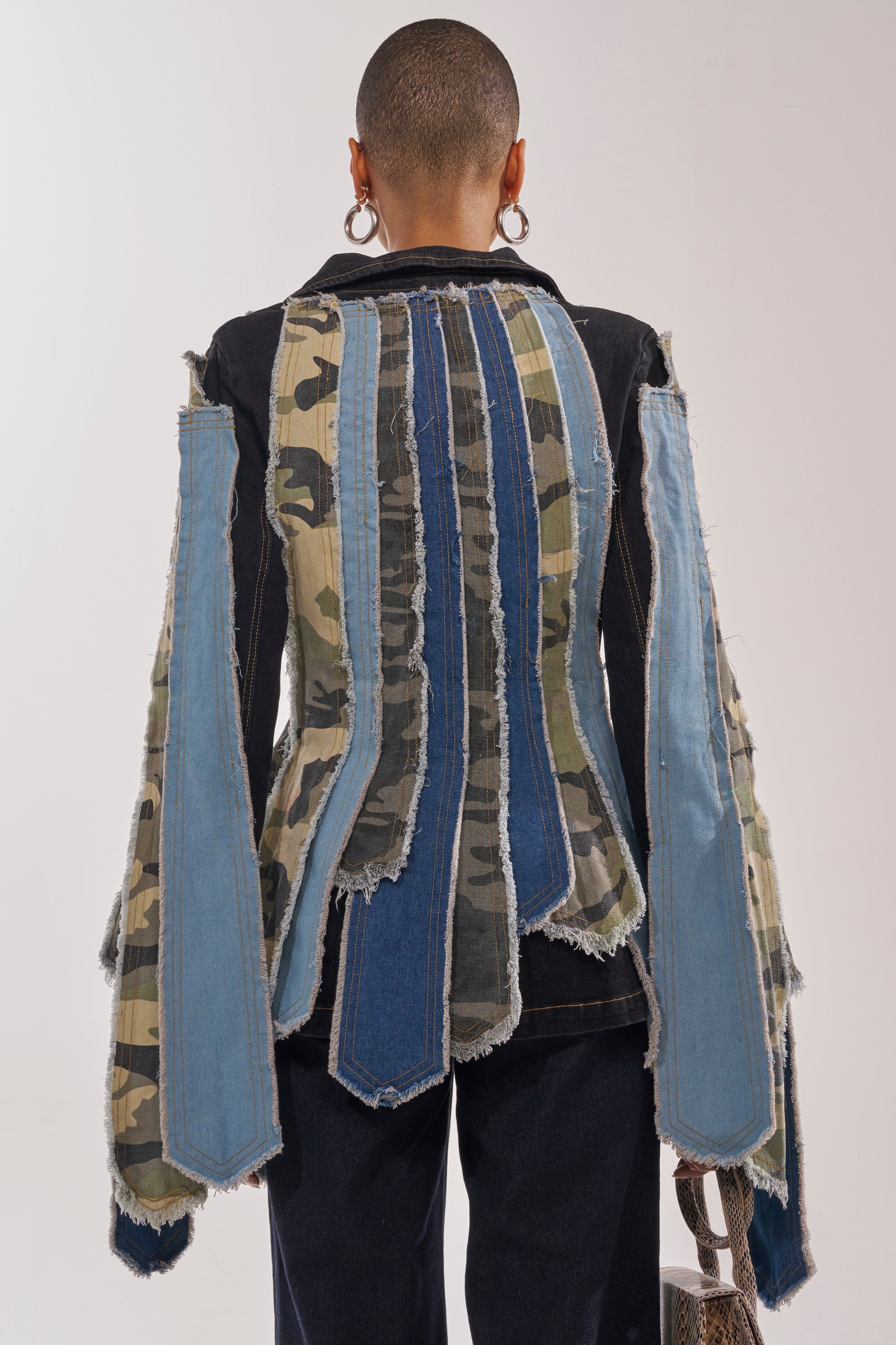 HERE FOR IT PATCHWORK BLAZER
