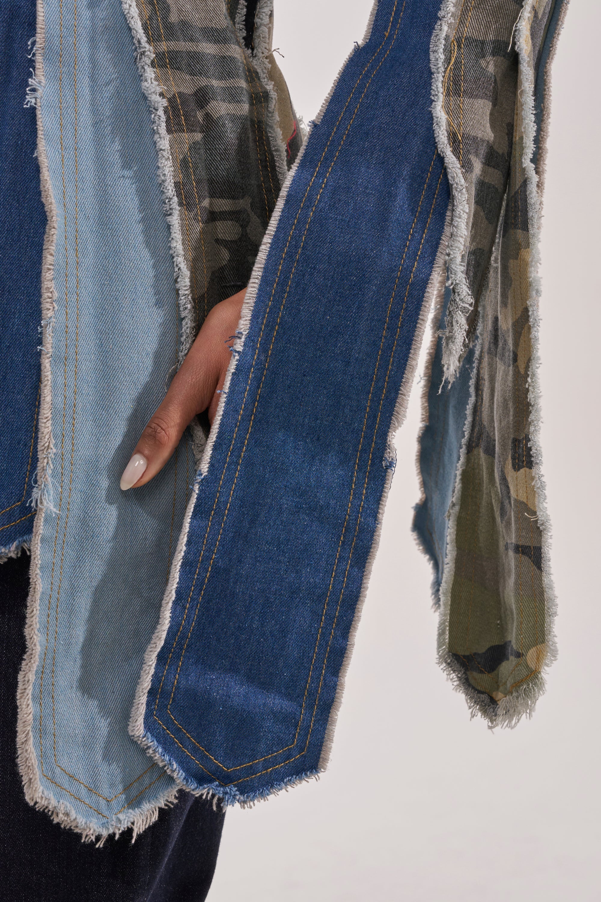 HERE FOR IT PATCHWORK BLAZER