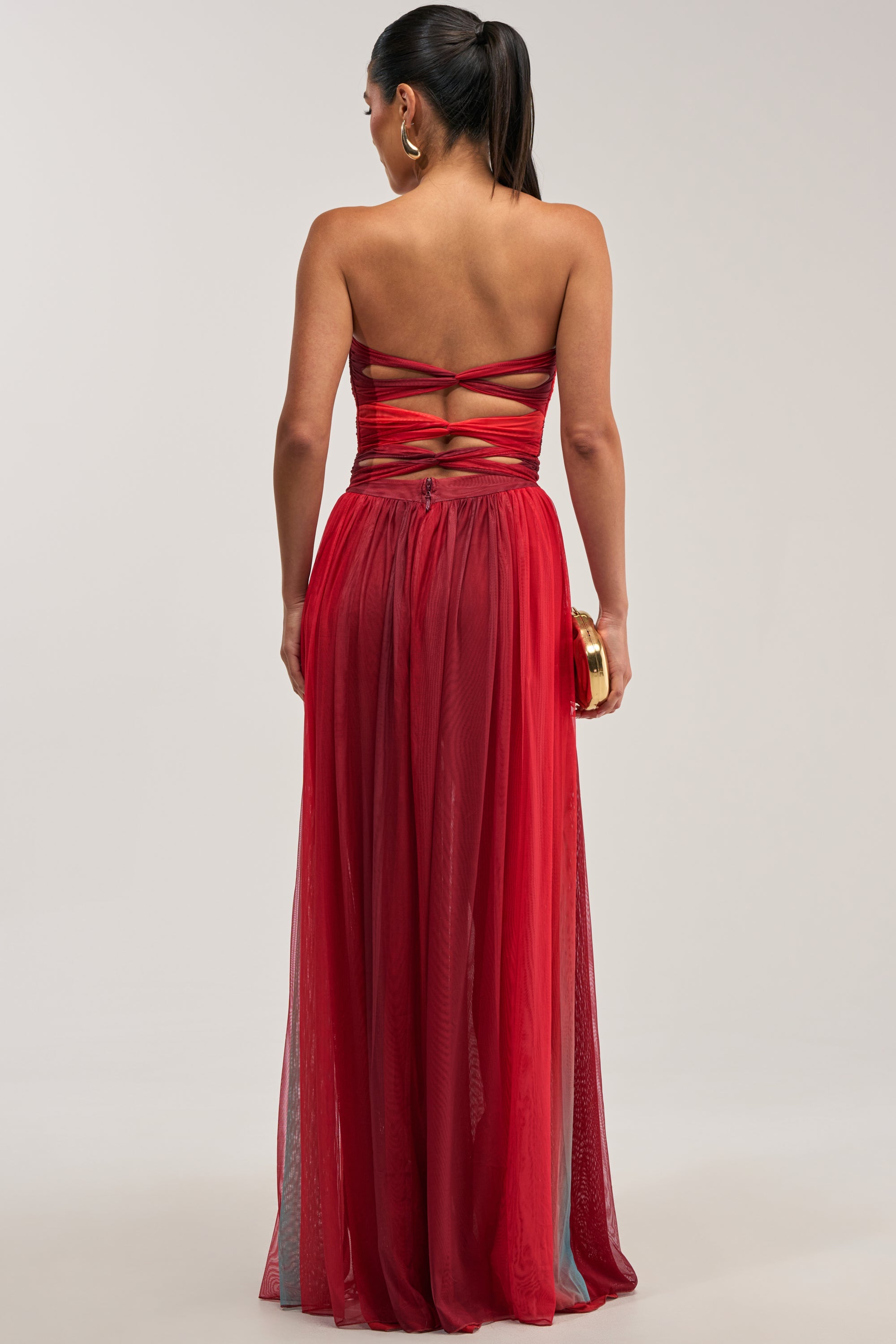 CELESTE CHIFFON MAXI DRESS IN MULTI