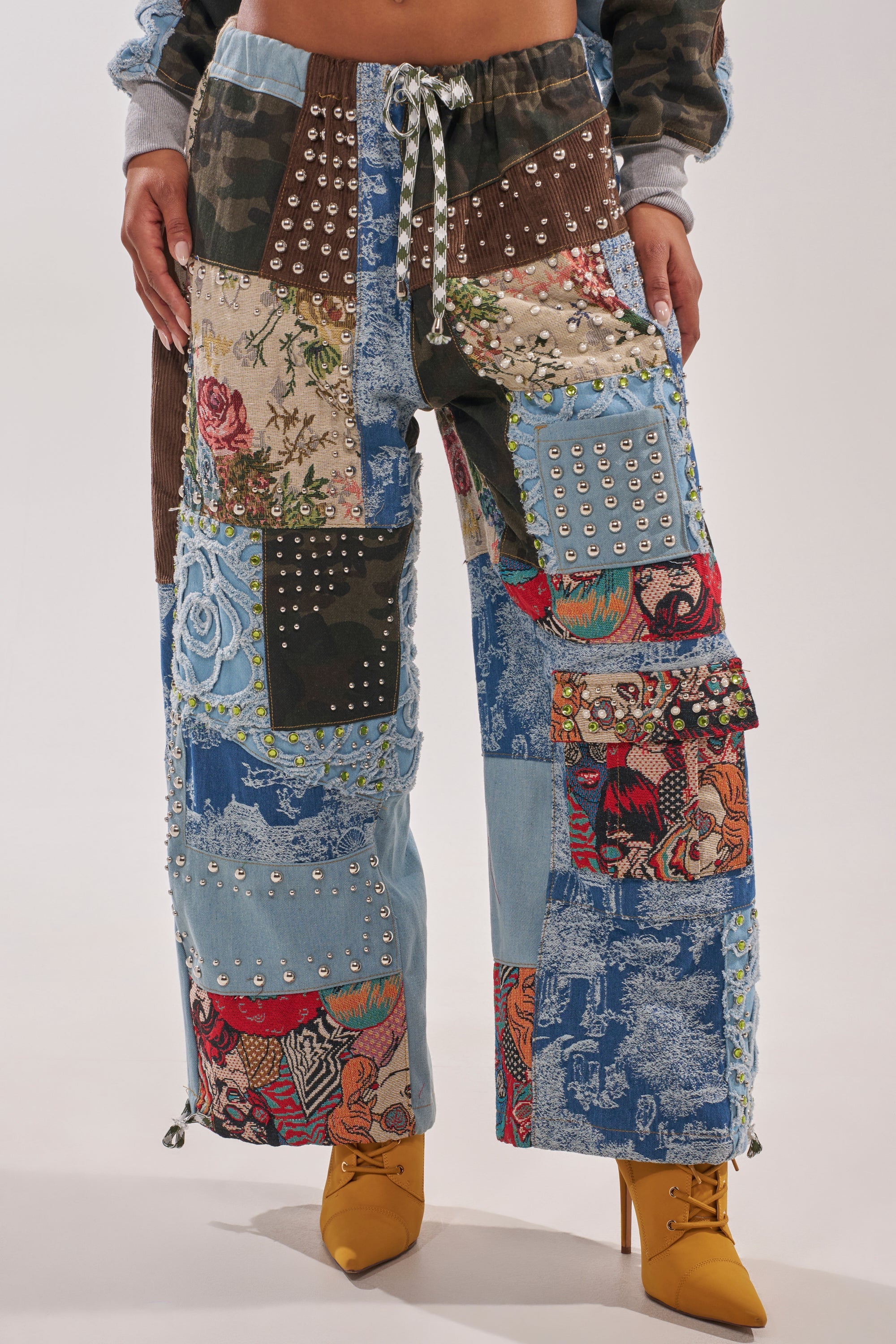 CALL EM CRAZY PATCHWORK JOGGER