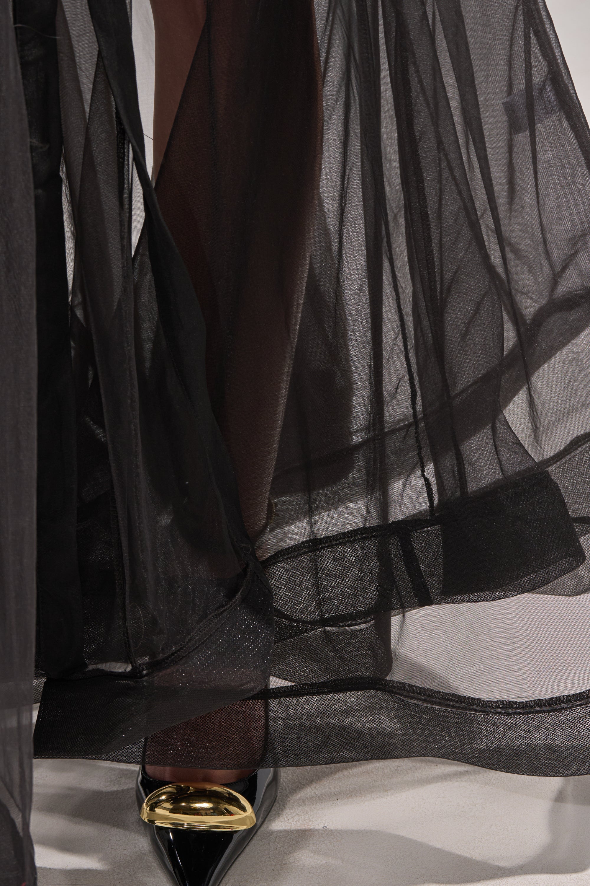 COOL GIRL MESH LAYERING MAXI DRESS