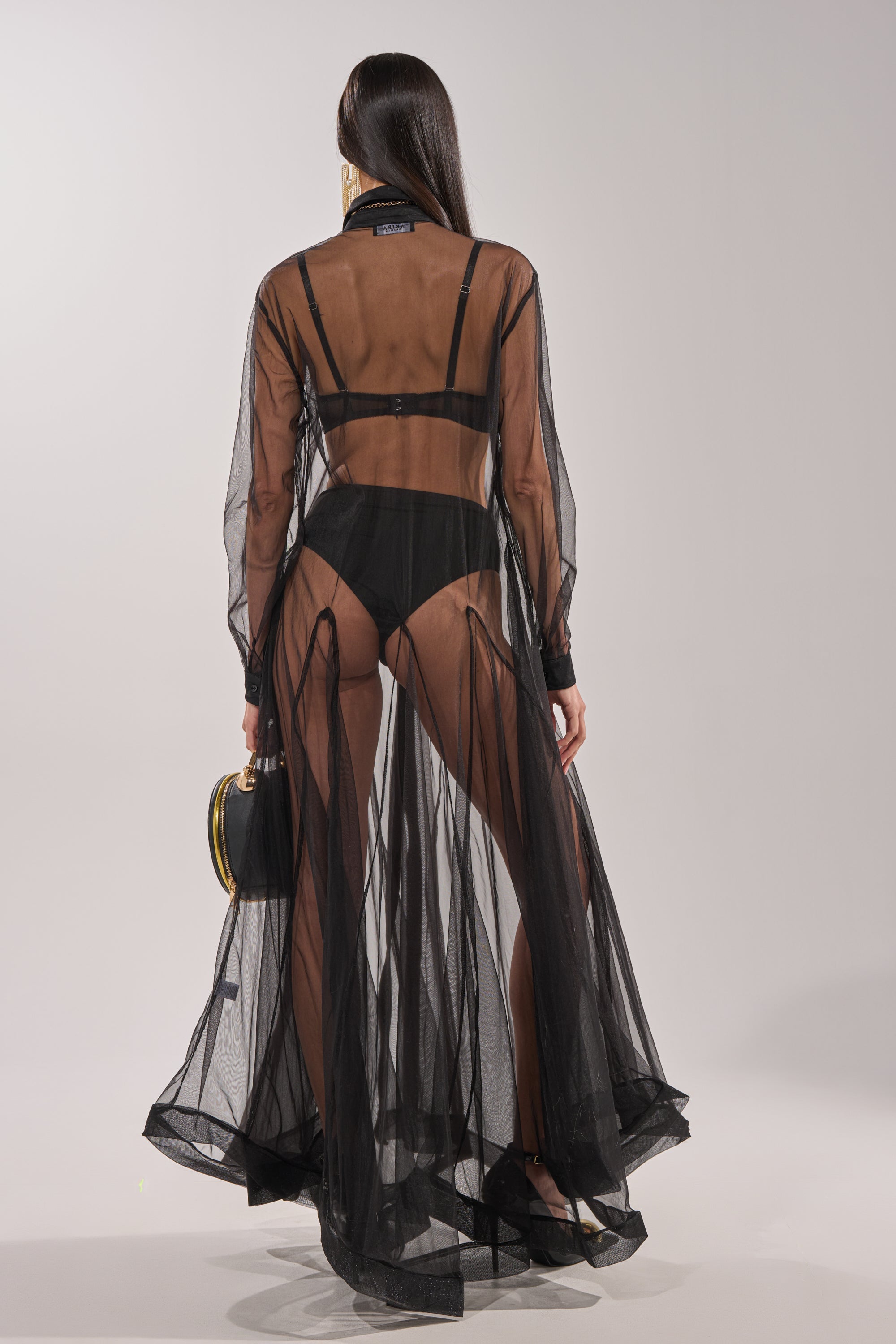 COOL GIRL MESH LAYERING MAXI DRESS