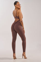 THAT GIRL SEAMLESS JUMPSUIT IN BROWN