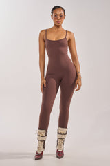 THAT GIRL SEAMLESS JUMPSUIT IN BROWN