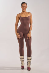 THAT GIRL SEAMLESS JUMPSUIT IN BROWN