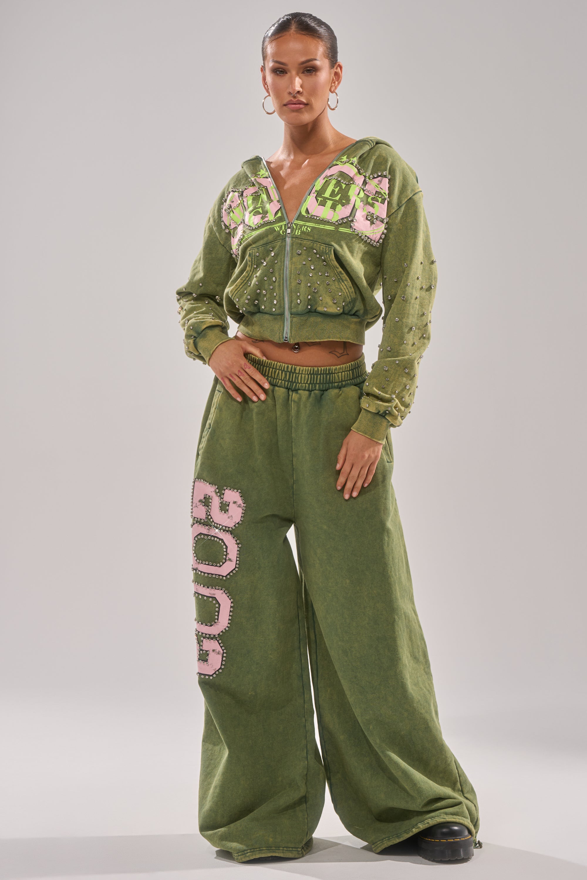 WINNERS CLUB WIDE LEG JOGGER