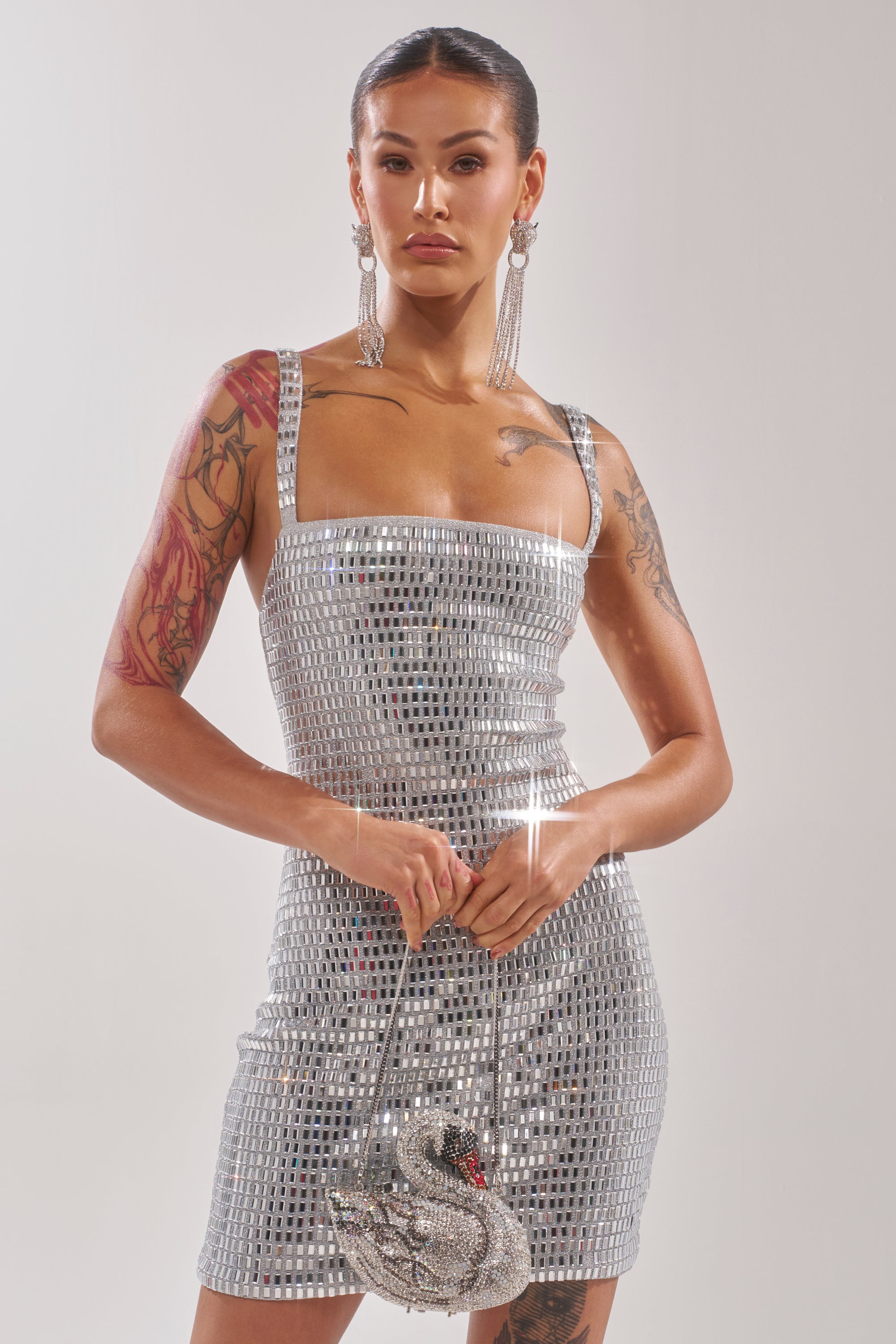 BAILEY RHINESTONE MINI DRESS