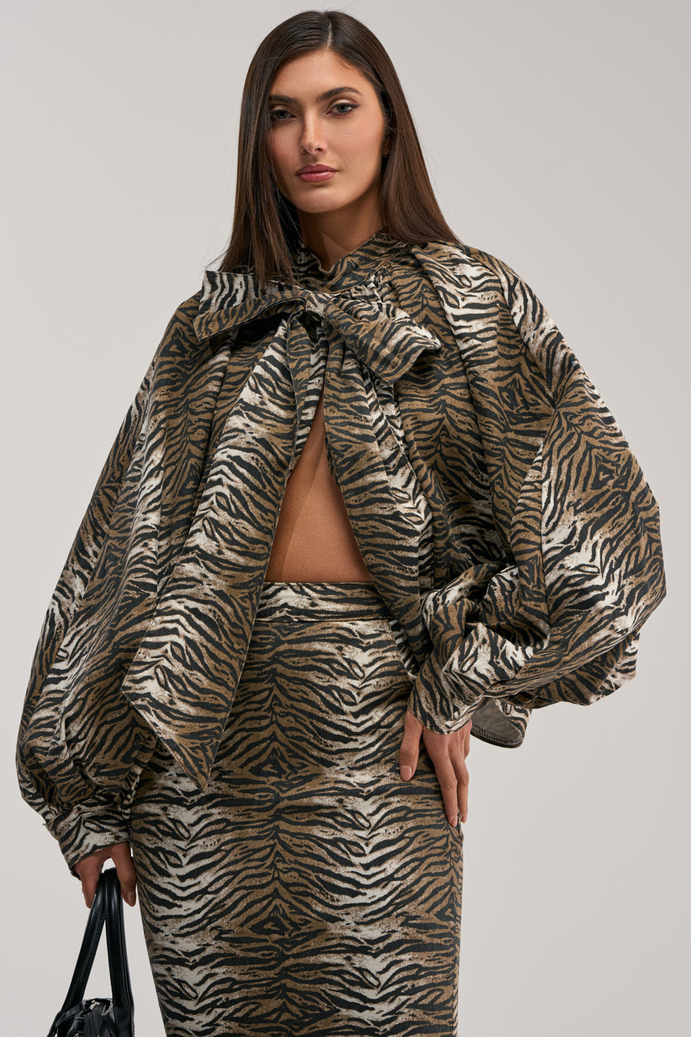 INTO THE WILD ZEBRA BLOUSE