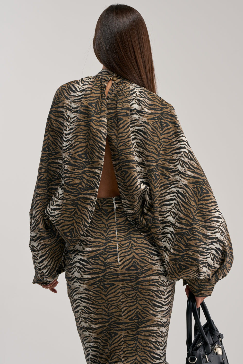 INTO THE WILD ZEBRA BLOUSE