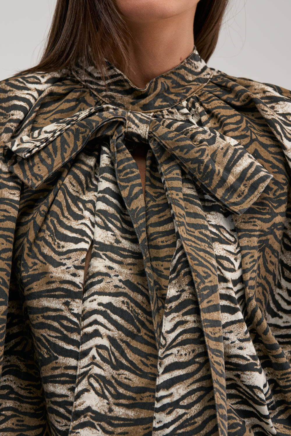 INTO THE WILD ZEBRA BLOUSE