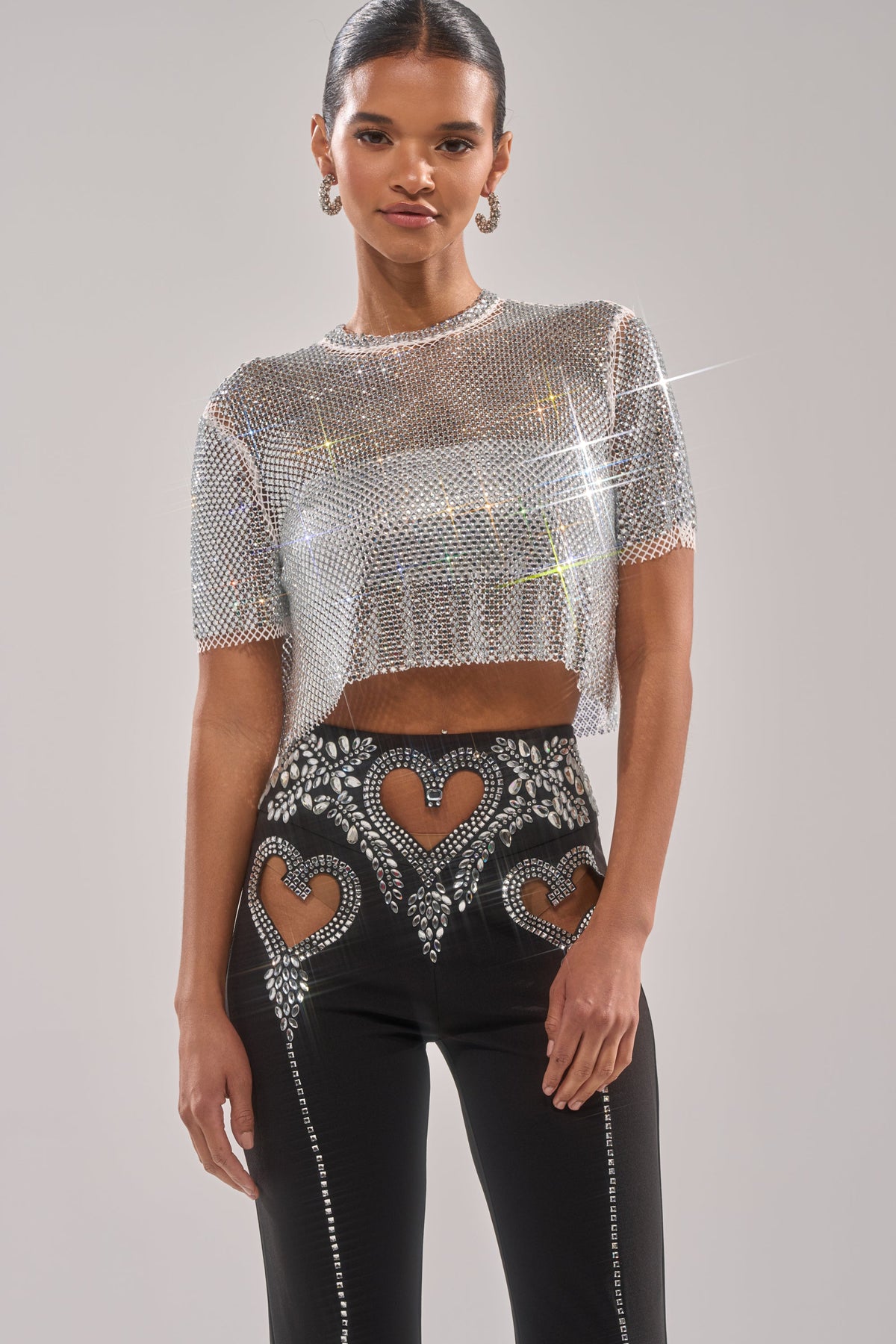 JUST A FEELING RHINESTONE TEE