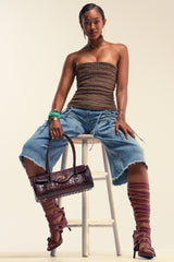 BABY GIRL DENIM GAUCHO SHORT