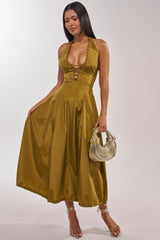 SOMETHING LIGHT NYLON MAXI DRESS