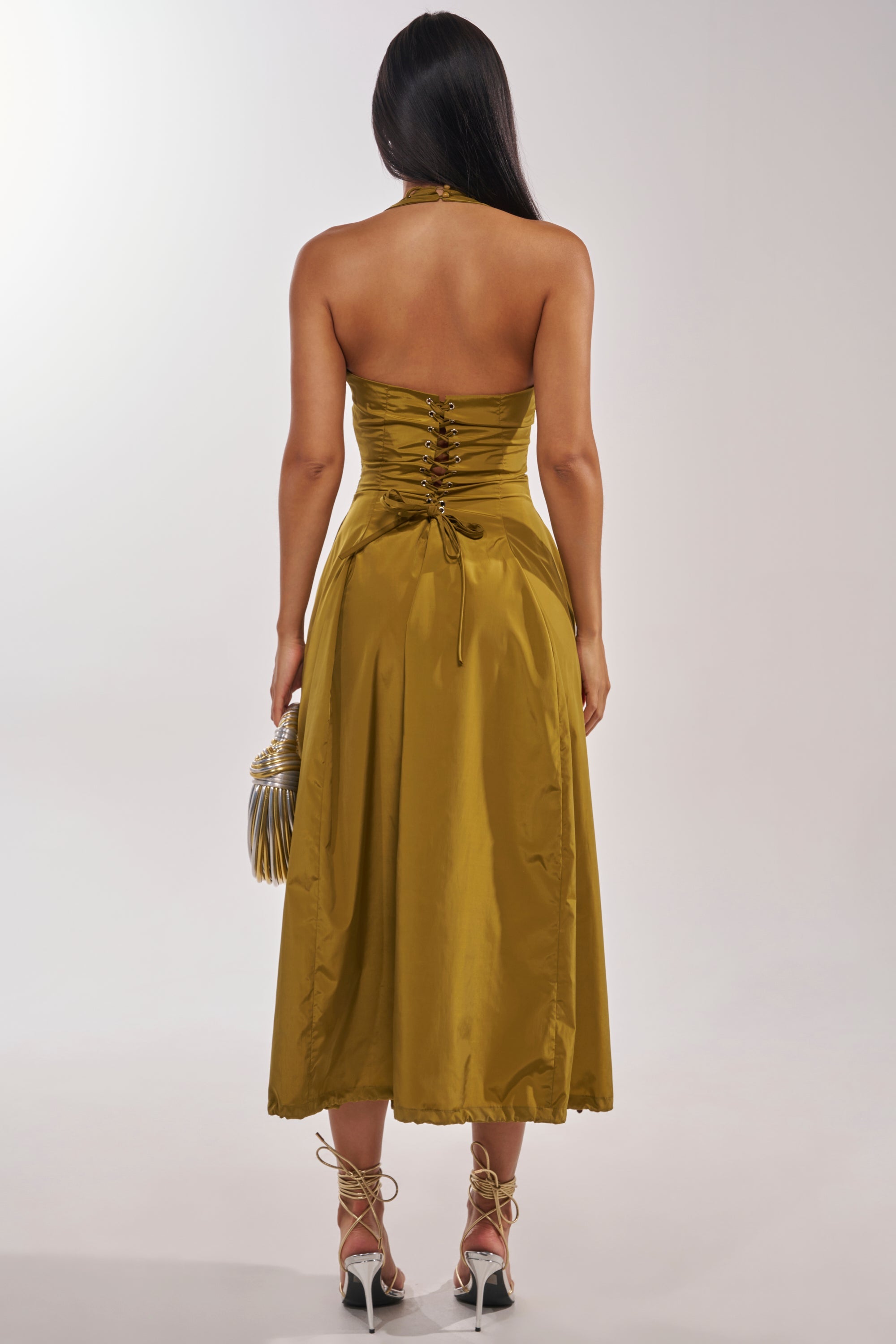 SOMETHING LIGHT NYLON MAXI DRESS