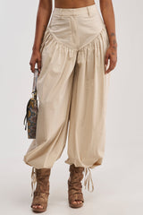 LUCKY FOR YOU BALLOON PANT IN BEIGE
