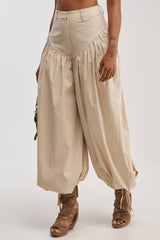 LUCKY FOR YOU BALLOON PANT IN BEIGE