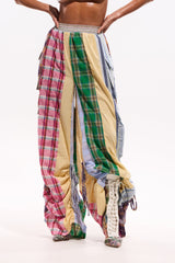 MIXED PLAIDS JOGGER