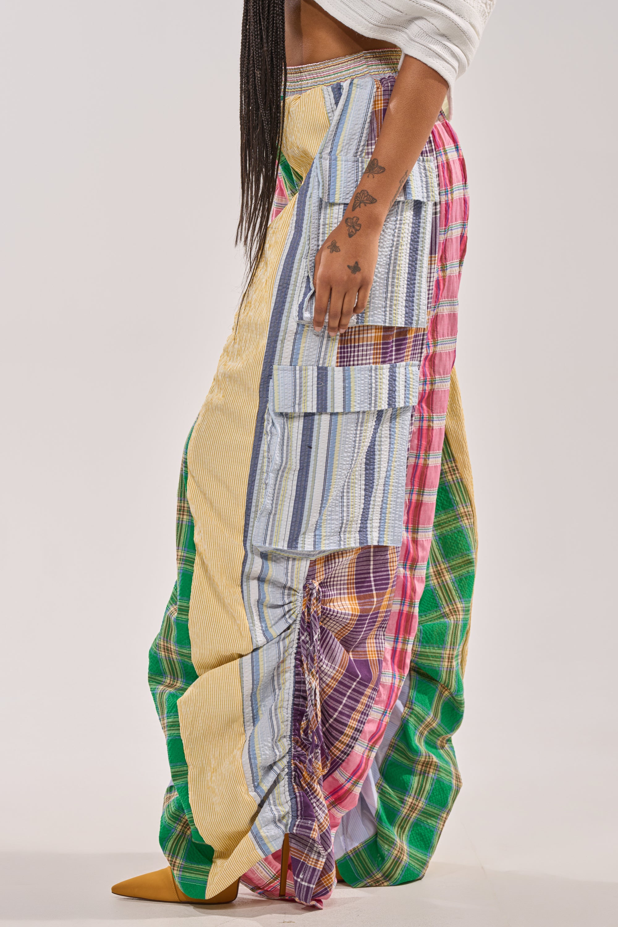 MIXED PLAIDS JOGGER