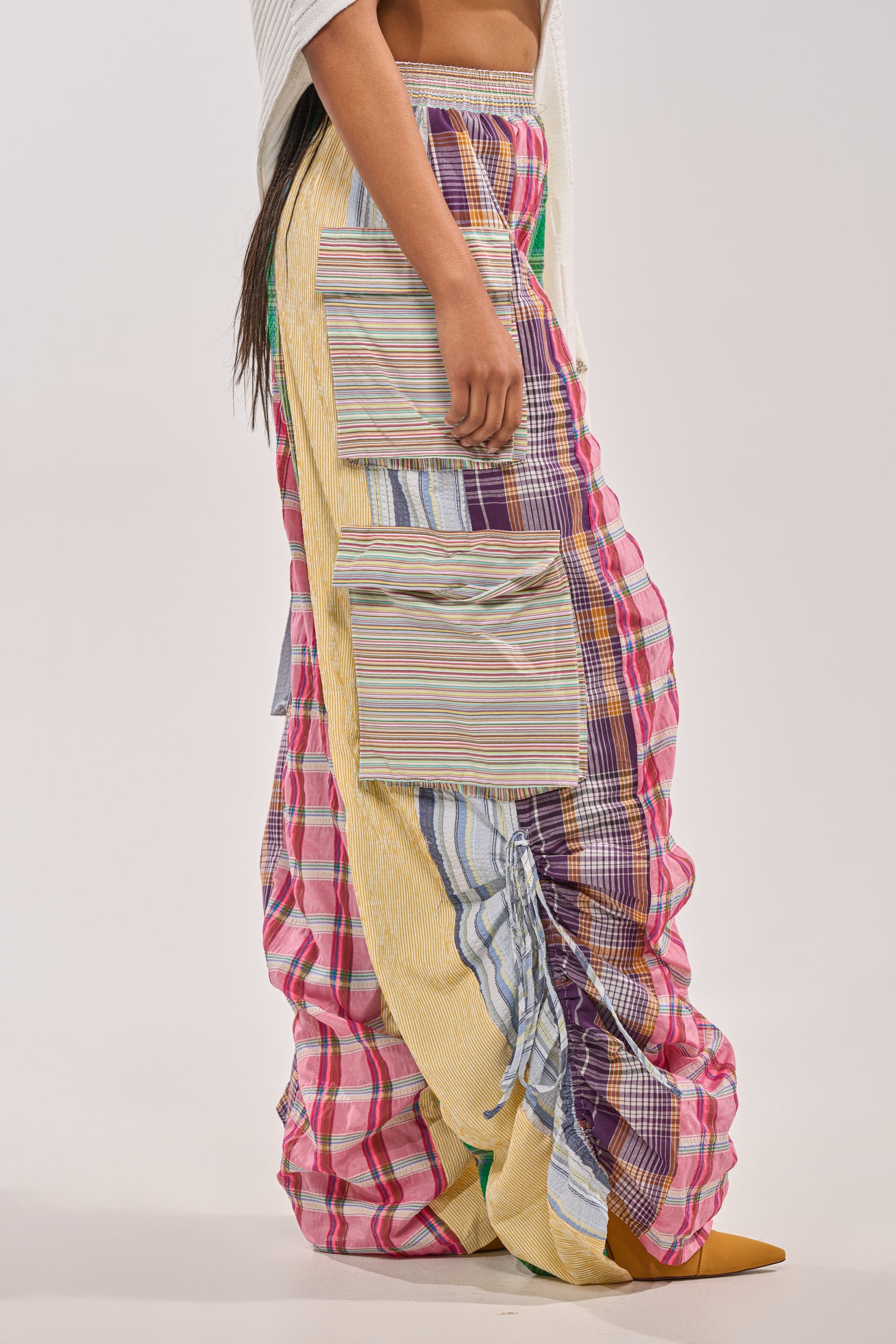 MIXED PLAIDS JOGGER